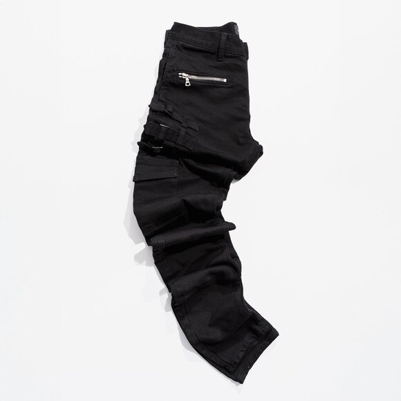 AKINGS Black Omari Stacked Jeans - Picture 2 of 12